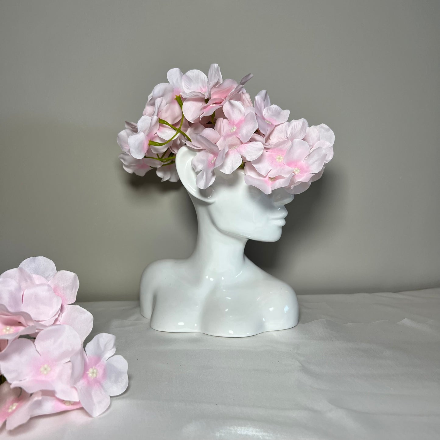 Keramische vaas gezicht