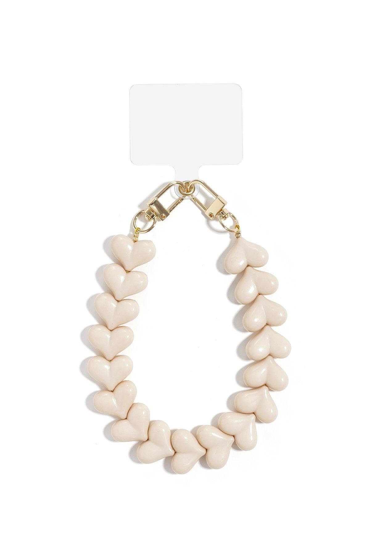 Hart Telefoonkoord- Beige