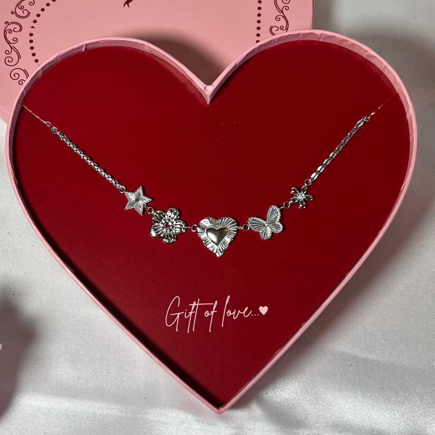 Gift of Love - Ketting vlinder - Zilver