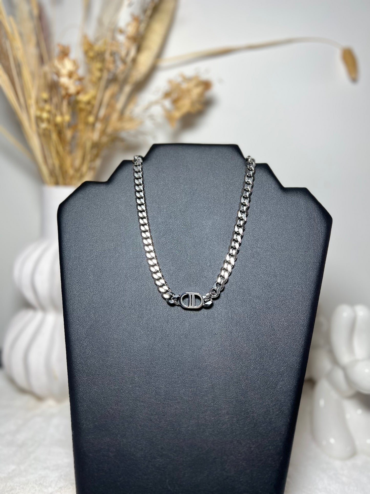 Double D Ketting - Zilver