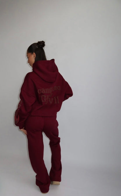 Lucky Me Tracksuit - Bordeaux