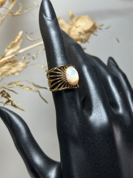 Mandela Ring Met Steen - One Size