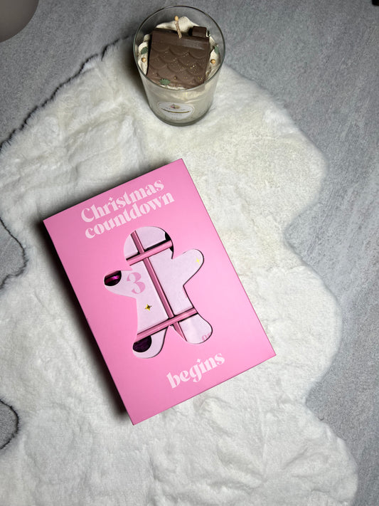 Kerst Adventkalender Gouden Sieraden- Roze