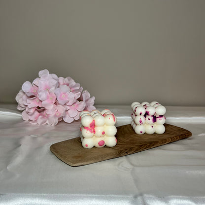 Bubble Kaars met Gekleurde Spetters