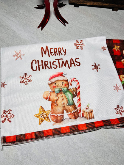 Kerst theedoeken - set van 2