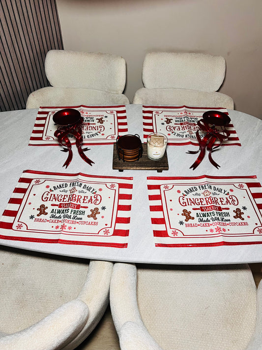 Kerst placemats - set van 4