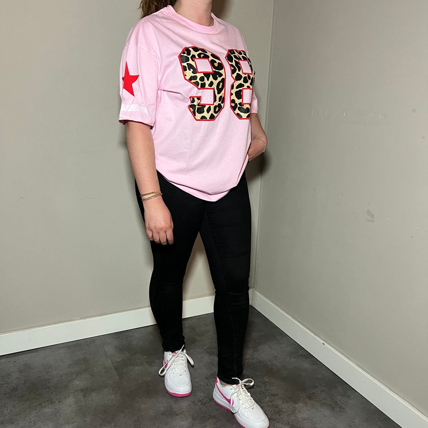 98 Tee - Roze - Panter