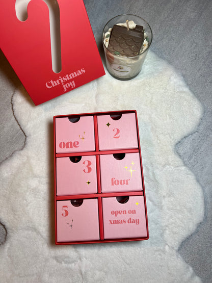 Kerst Adventkalender Gouden Sieraden - Rood