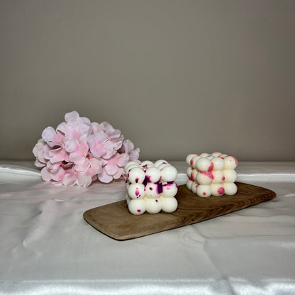 Bubble Kaars met Gekleurde Spetters