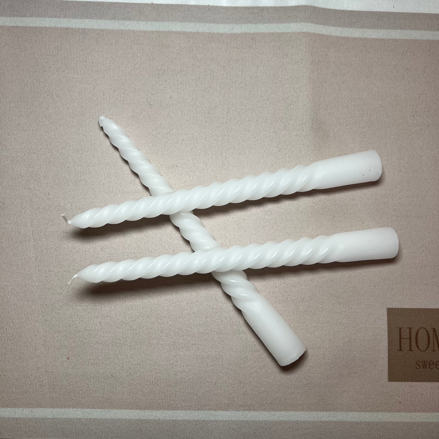 Gedraaide kaarsen van Sojawas - Set van 4 -