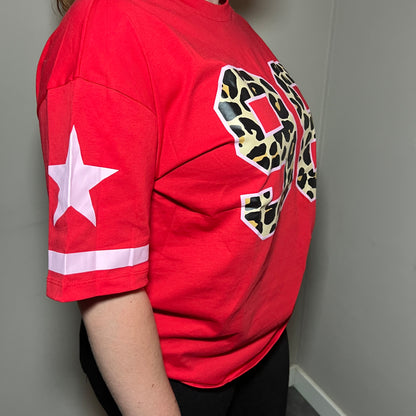 98 Tee - Rood - Panter