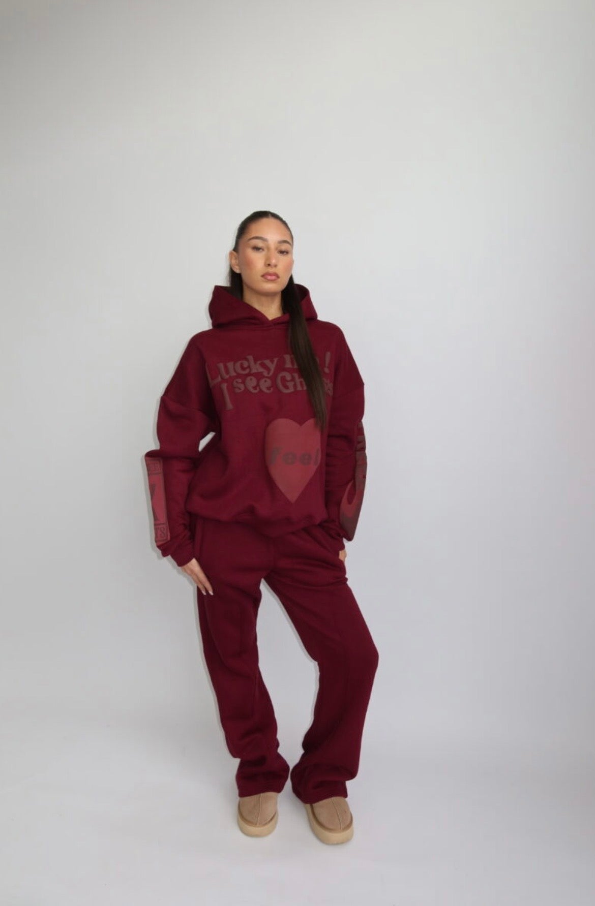 Lucky Me Tracksuit - Bordeaux