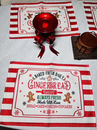 Kerst placemats - set van 4
