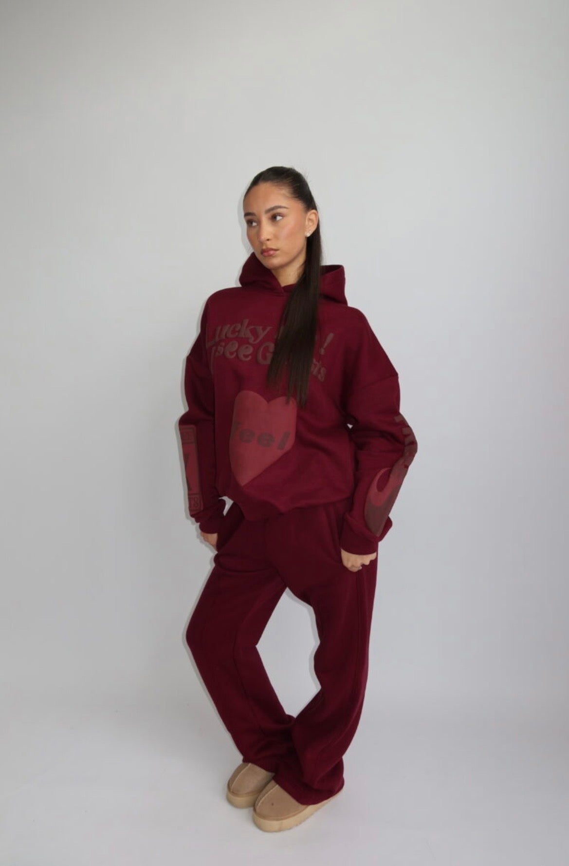 Lucky Me Tracksuit - Bordeaux