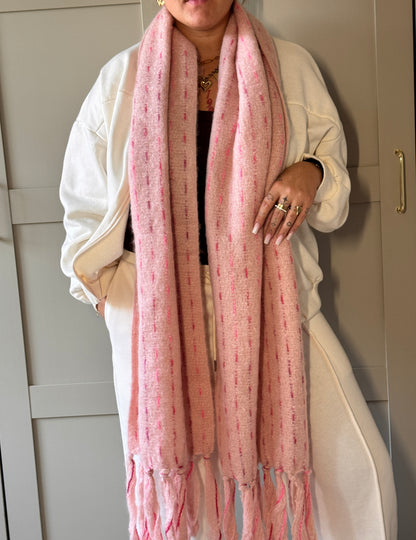 Roze sjaal