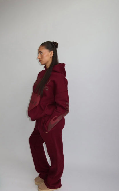 Lucky Me Tracksuit - Bordeaux