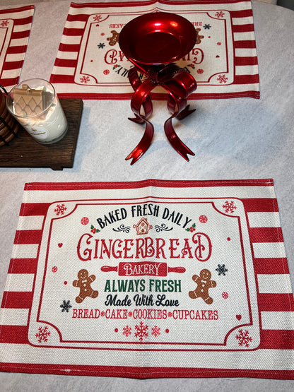 Kerst placemats - set van 4