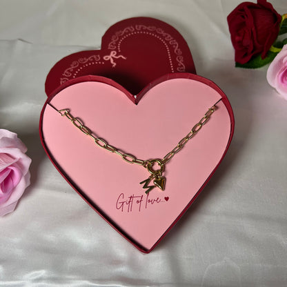 Gift of Love - Ketting Letter M - Goud