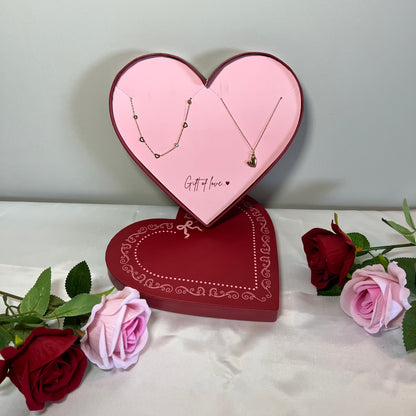 Gift of Love - 2 Kettingen met hartjes - Goud