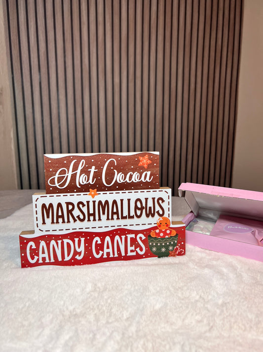 Houten decor - Hot cocoa