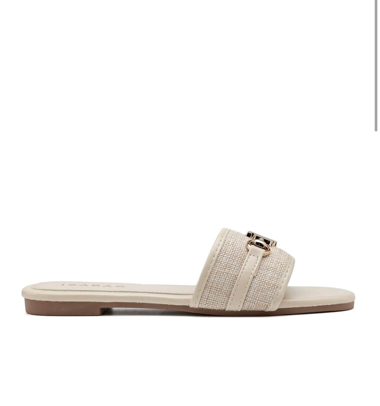 Riviera Luxe Slides - Beige/Goud