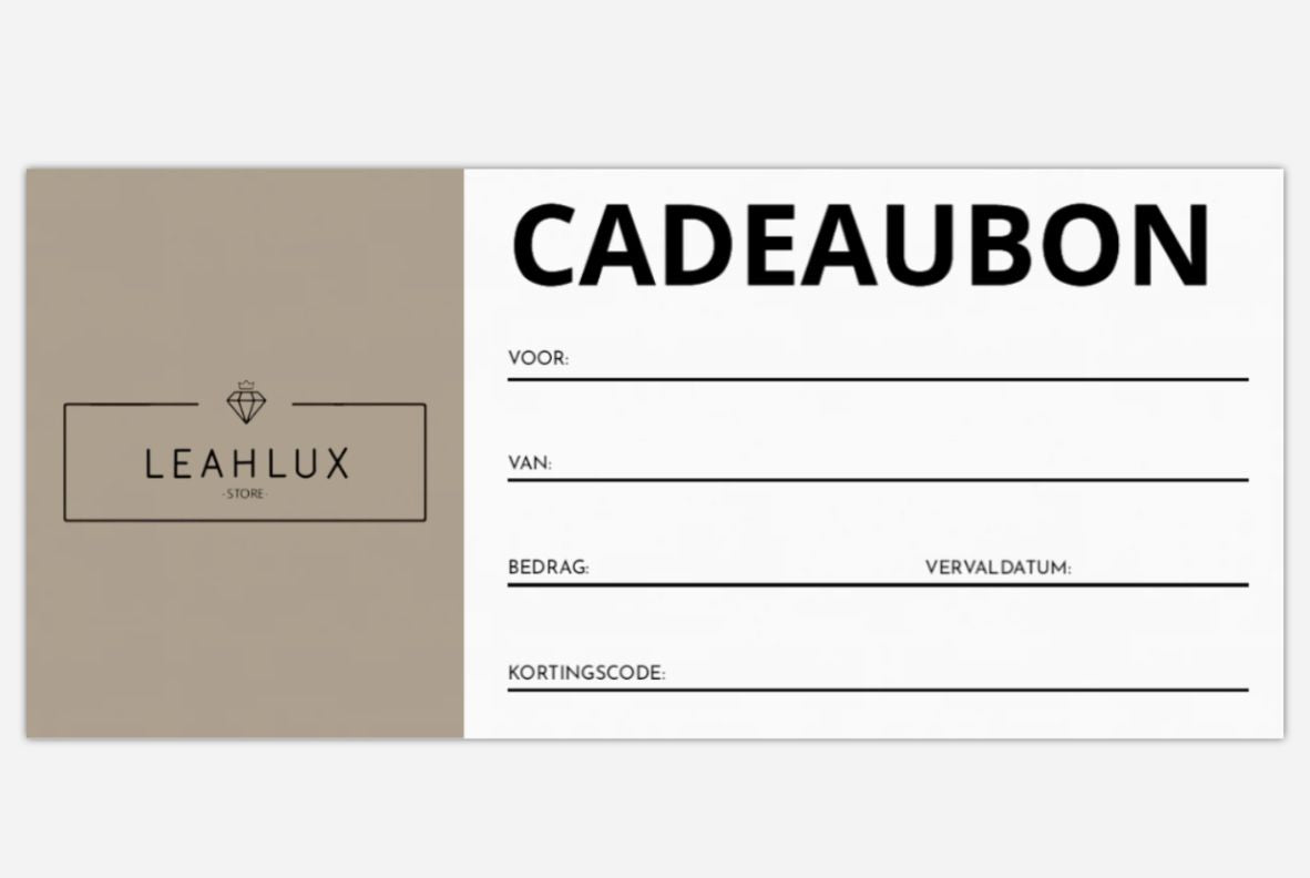 Leahlux Cadeaubon